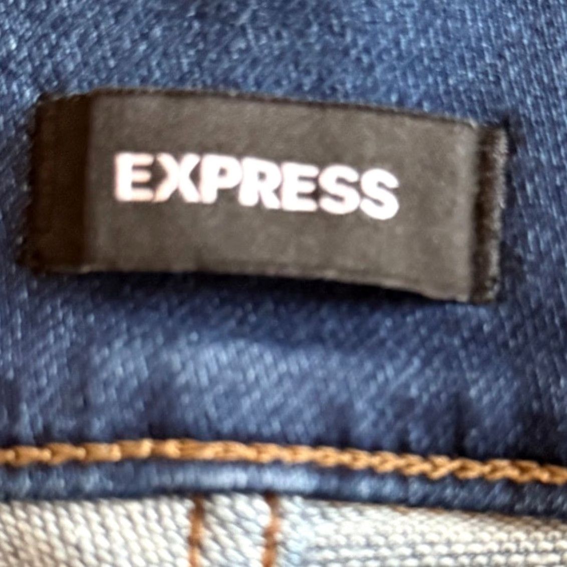 Express Express Jeans Cropped Skinny Denim Dark Wash Mid Rise 2 Jeans Women Slim Stretch Ankle EUC Size 26" / US 2 / IT 38 - 5 Thumbnail