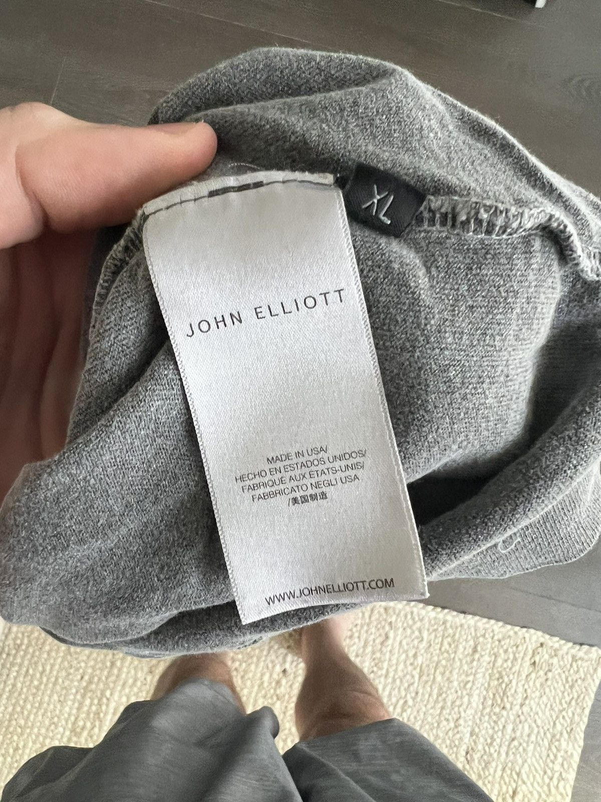 John Elliott Pocket T-shirt Brown/Grey/Black Size US XL / EU 56 / 4 - 4 Thumbnail