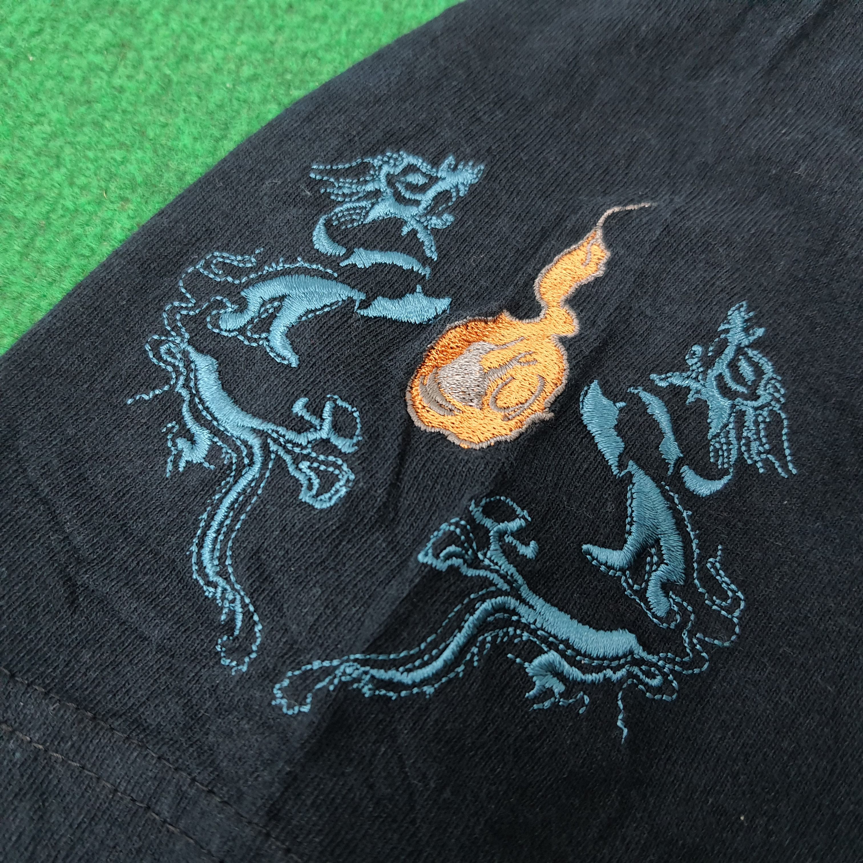 Karakuri Tamashii Vintage Karakuri Tamashii Embroidery Dragon Tshirt C276N38 Size US M / EU 48-50 / 2 - 6 Thumbnail