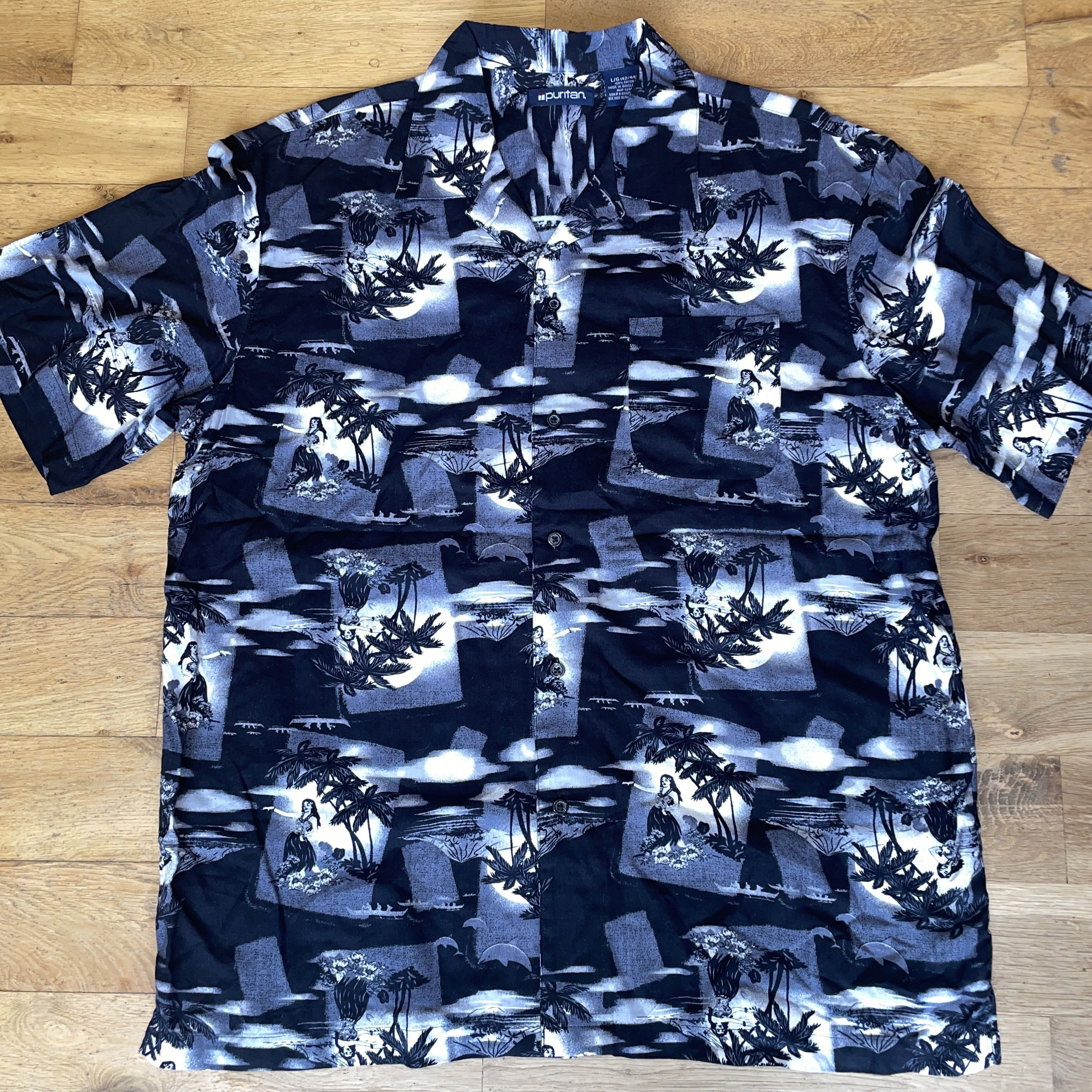Puritan Puritan Men's Elegant Vacation Rayon Shirt Size L - New Size US L / EU 52-54 / 3 - 1 Thumbnail