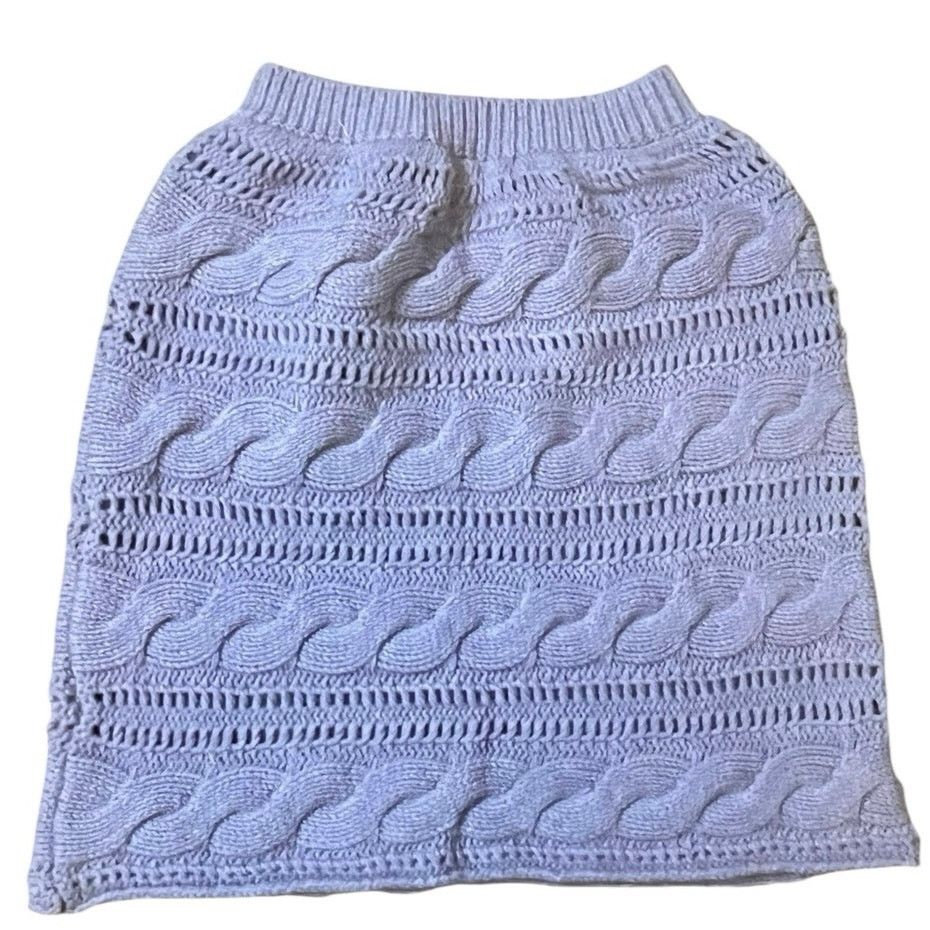 Opening Ceremony Opening Ceremonies Lavender knit mini skirt cable knit Small Size 27" / US 4 / IT 40 - 1 Thumbnail