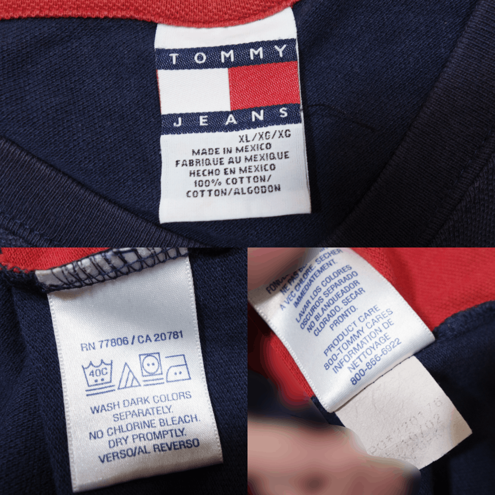 Tommy Hilfiger Two Tone Logo T-Shirt Size US XL / EU 56 / 4 - 6 Thumbnail