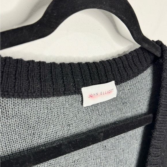 John Elliott John Elliot High Twist Wool Cardigan in Black & Grey Men’s S Size US XXL / EU 58 / 5 - 3 Thumbnail