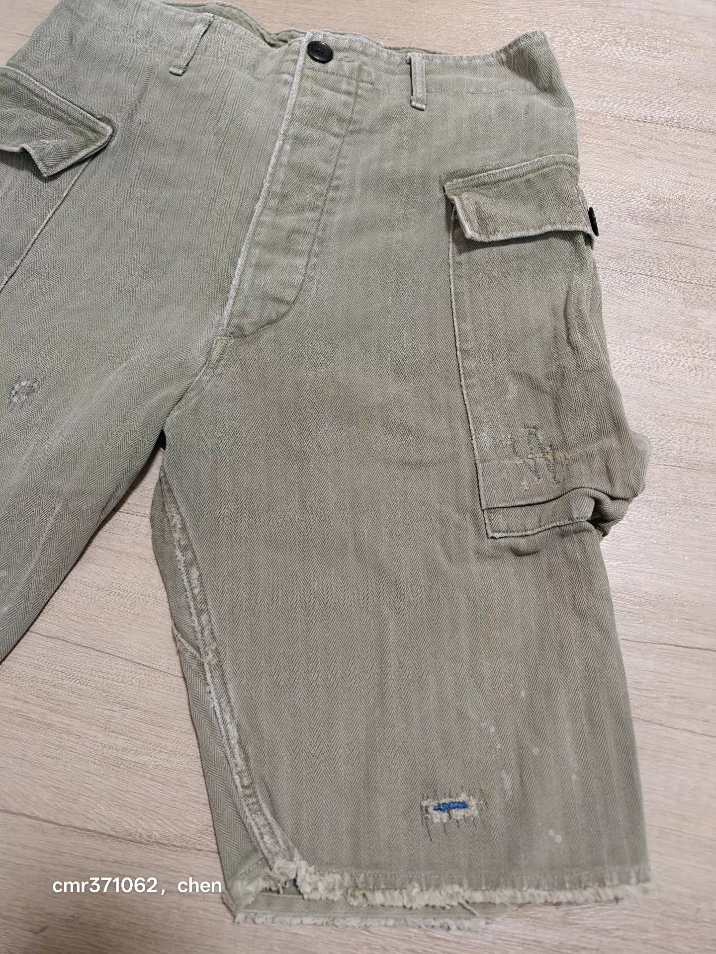 Visvim visvim 19AW Veterans Shorts Crash Olive Distressed Size US 30 / EU 46 - 3 Thumbnail