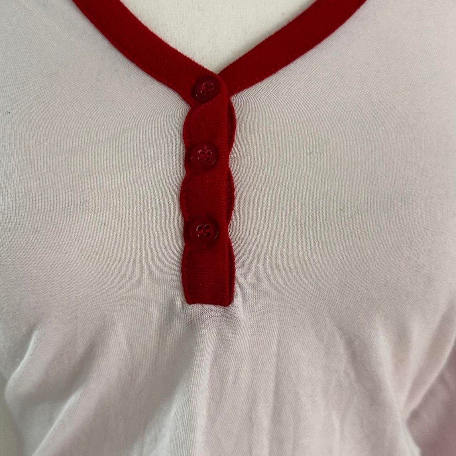 Other Vintage Fitted Size Medium Henley Top Super Soft Size M / US 6-8 / IT 42-44 - 4 Thumbnail