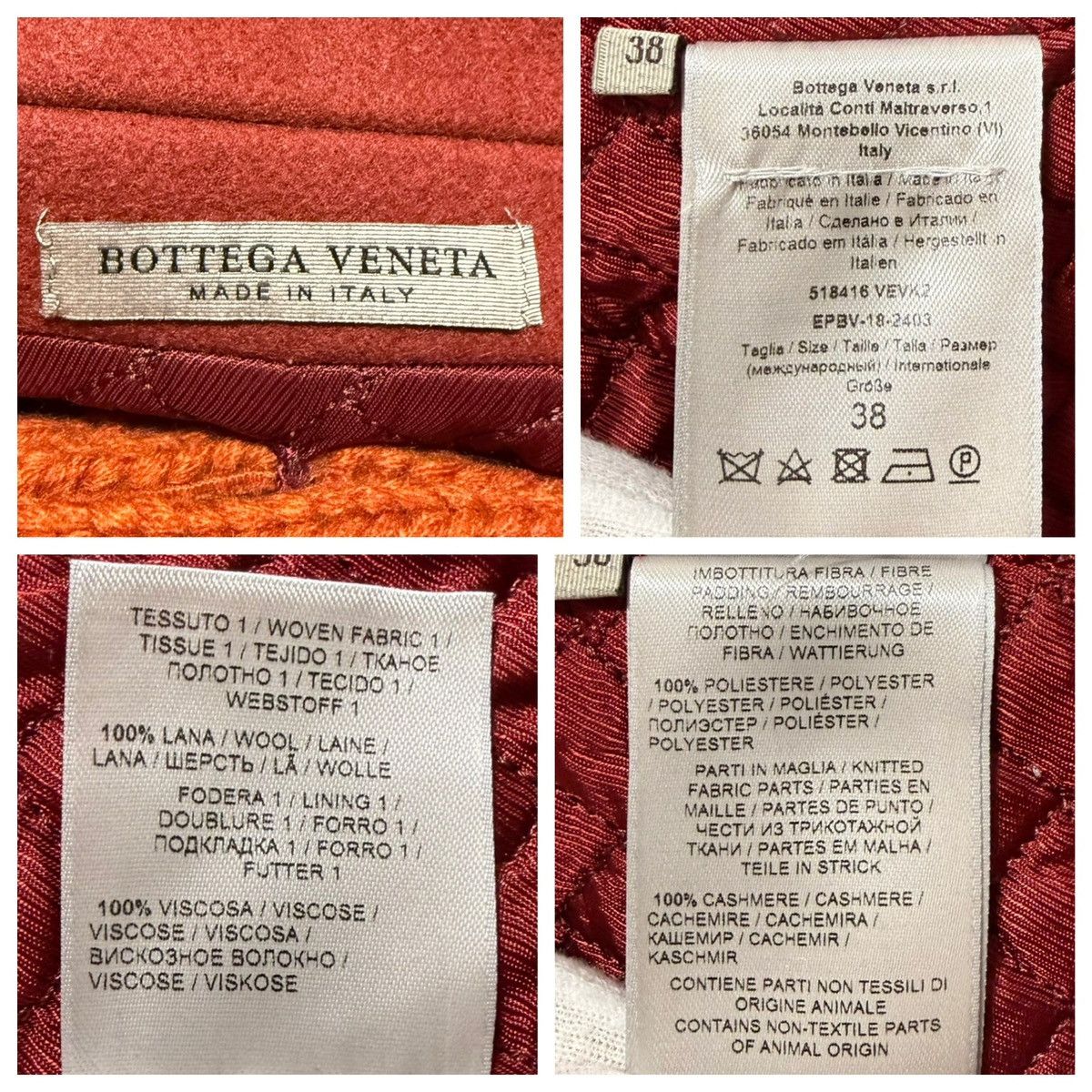 Bottega Veneta Authentic Bottega Veneta knit collar duffle coat jacket 38 Size XS / US 0-2 / IT 36-38 - 2 Thumbnail