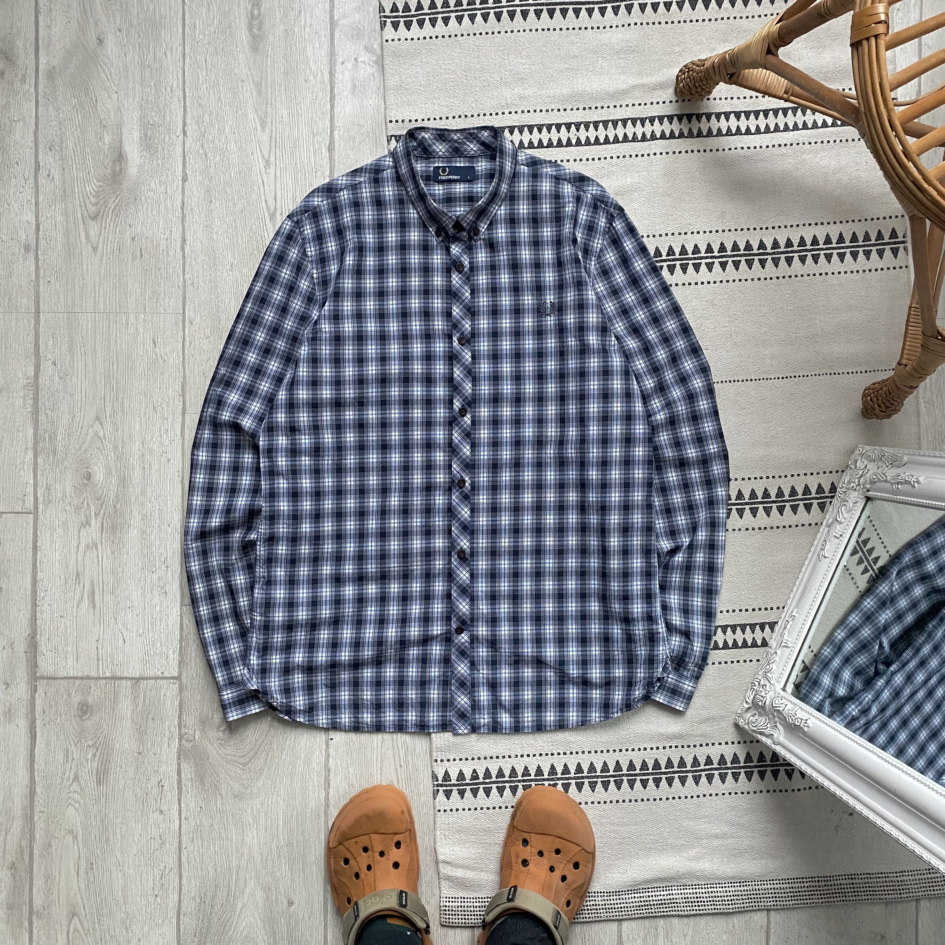 Fred Perry Fred Perry Classic Flannel Shirt Checked Travis Scott Style Size US M / EU 48-50 / 2 - 2 Thumbnail
