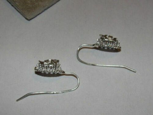 Designer Sterling Silver Victorian Inspired Cameo Drop Earrings Size ONE SIZE - 5 Thumbnail