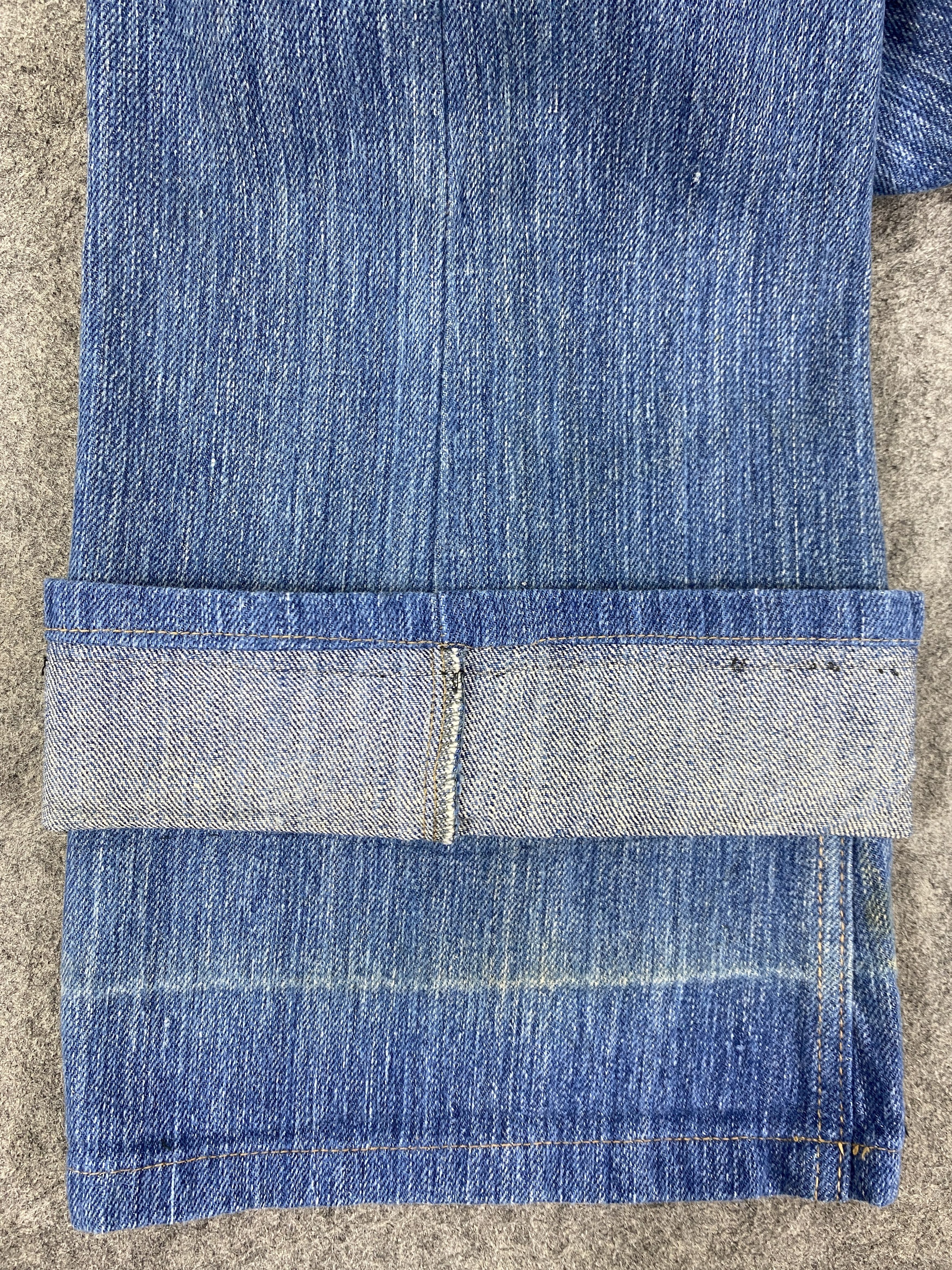 Japanese Brand Blue Vintage Lubbock Flare Denim Jeans 28x28.5 - JN3363 Size US 28 / EU 44 - 10 Thumbnail