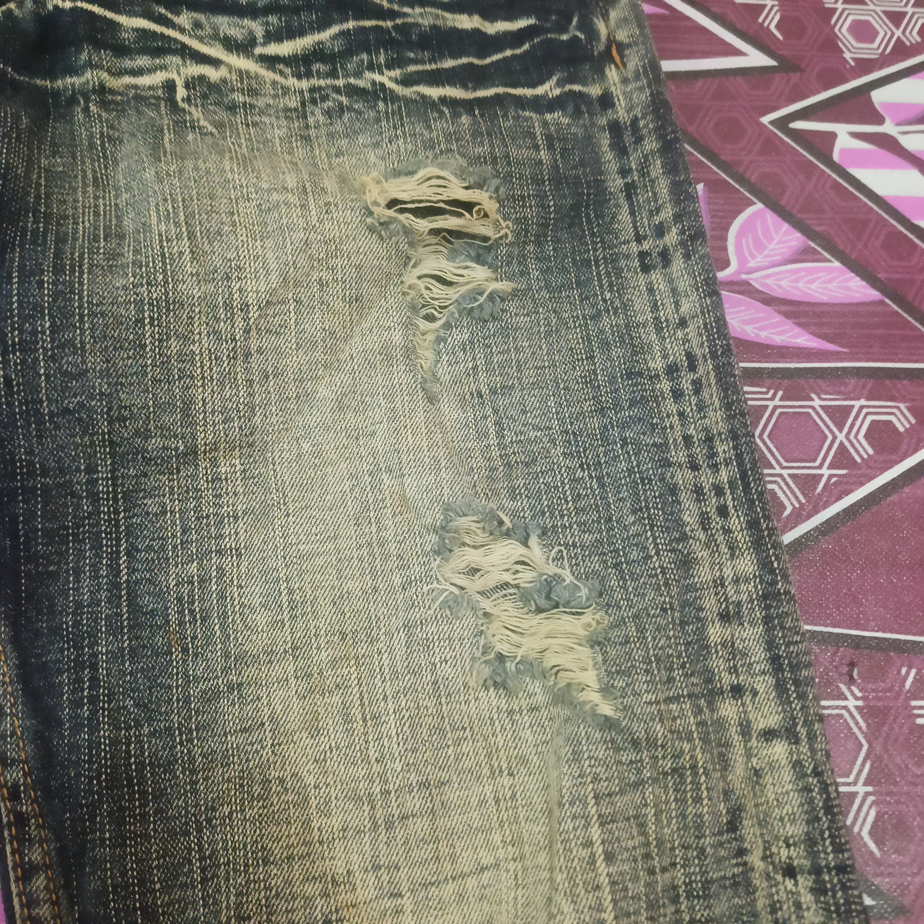 If Six Was Nine 💥Insane💥 Sick Sorridere Japan Flared Distressed Jeans Size US 30 / EU 46 - 5 Thumbnail