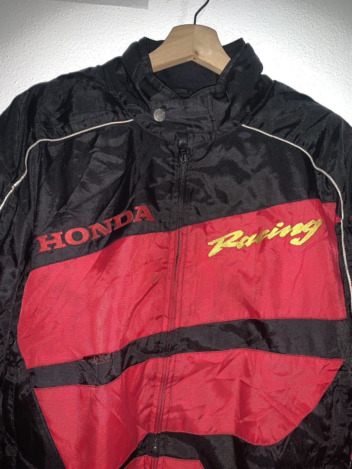 Honda × Japanese Brand × Vintage Vintage HONDA RACING RIDER JACKET Nylon Size US L / EU 52-54 / 3 - 4 Thumbnail