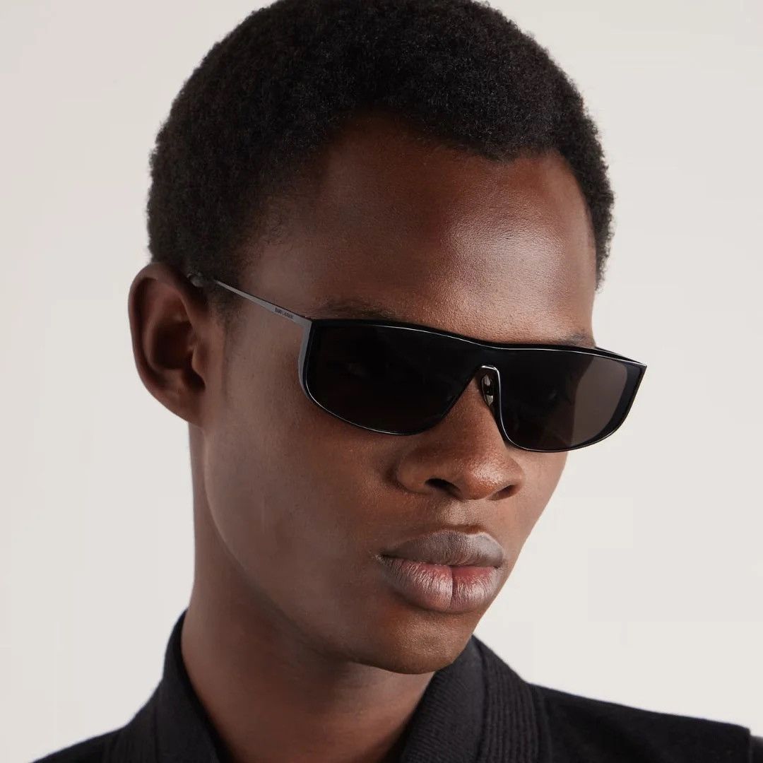 Saint Laurent Paris NEW SAINT LAURENT SL605 LUNA 002 BLACK SUNGLASSES SL 605 Size ONE SIZE - 9 Thumbnail