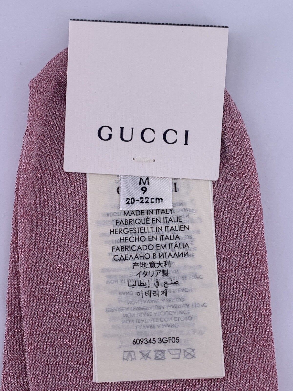 Gucci New Gucci Socks Size-M/38-39/US-8-9 Size ONE SIZE - 5 Thumbnail