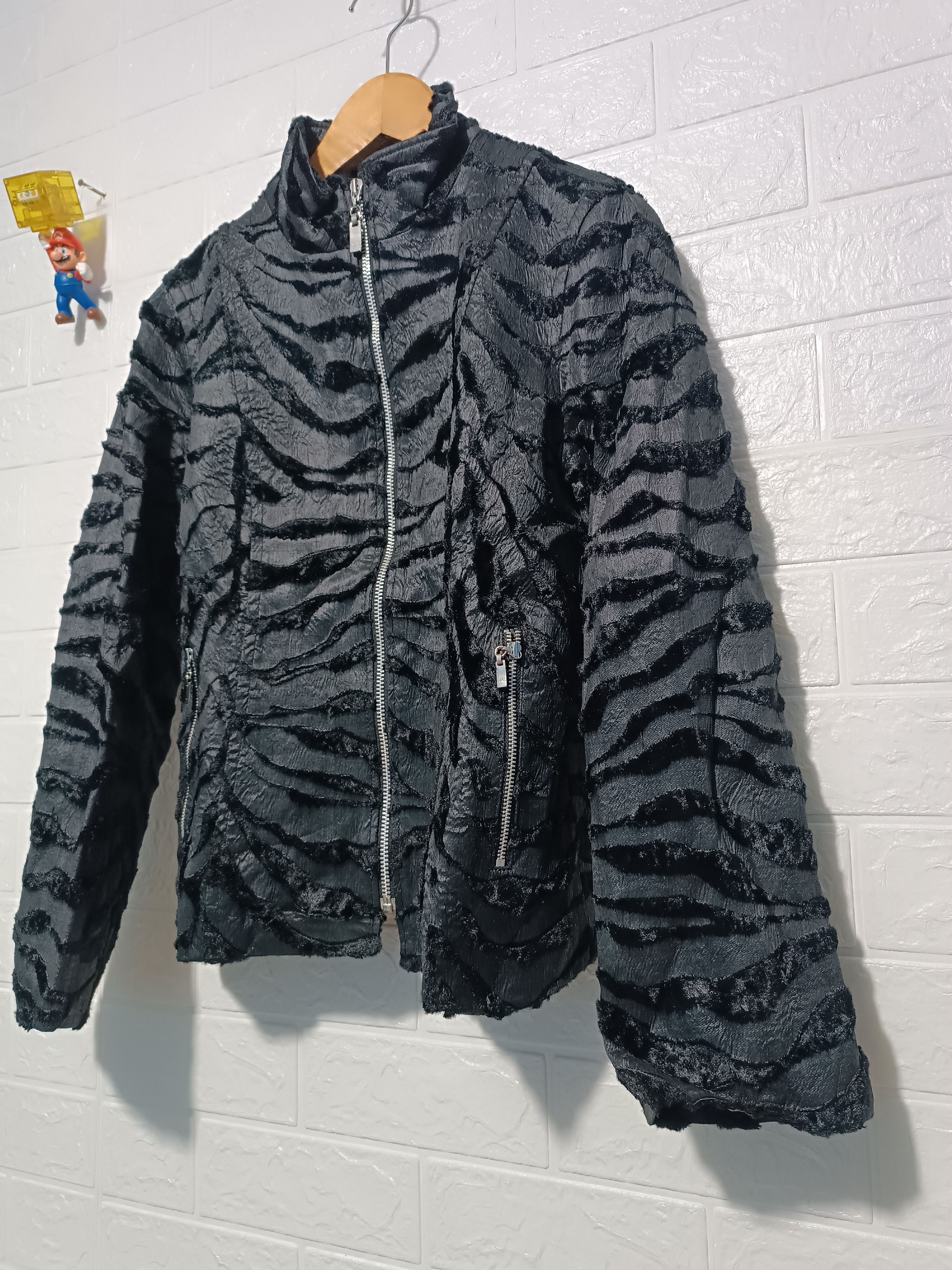 Japanese Brand Archive Moga Stand Collar Zip-Up Tiger Pattern Jacket Y2K Size M / US 6-8 / IT 42-44 - 3 Thumbnail