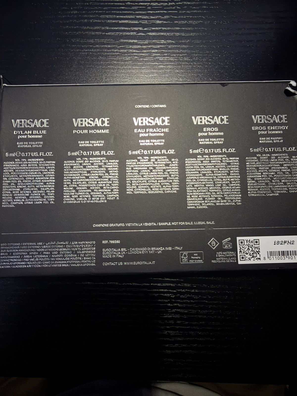 Versace Versace 0.5 ML Cologne set Size ONE SIZE - 2 Thumbnail