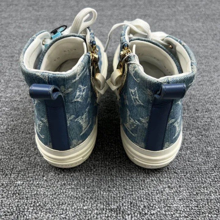 Louis Vuitton Louis Vuitton Stellar Casual Shoes in Blue -2508 Size US 5.5 / EU 38 - 3 Thumbnail