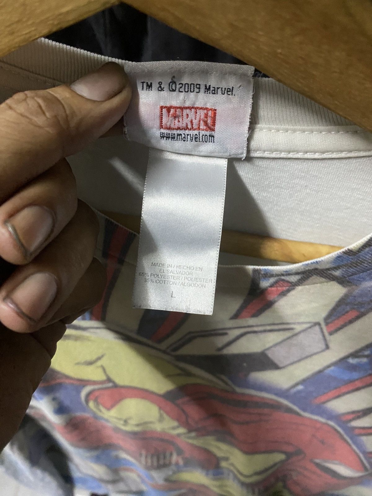 Mad Engine × Marvel Comics × Vintage Marvel Iron man overprint y2k Size US M / EU 48-50 / 2 - 6 Thumbnail
