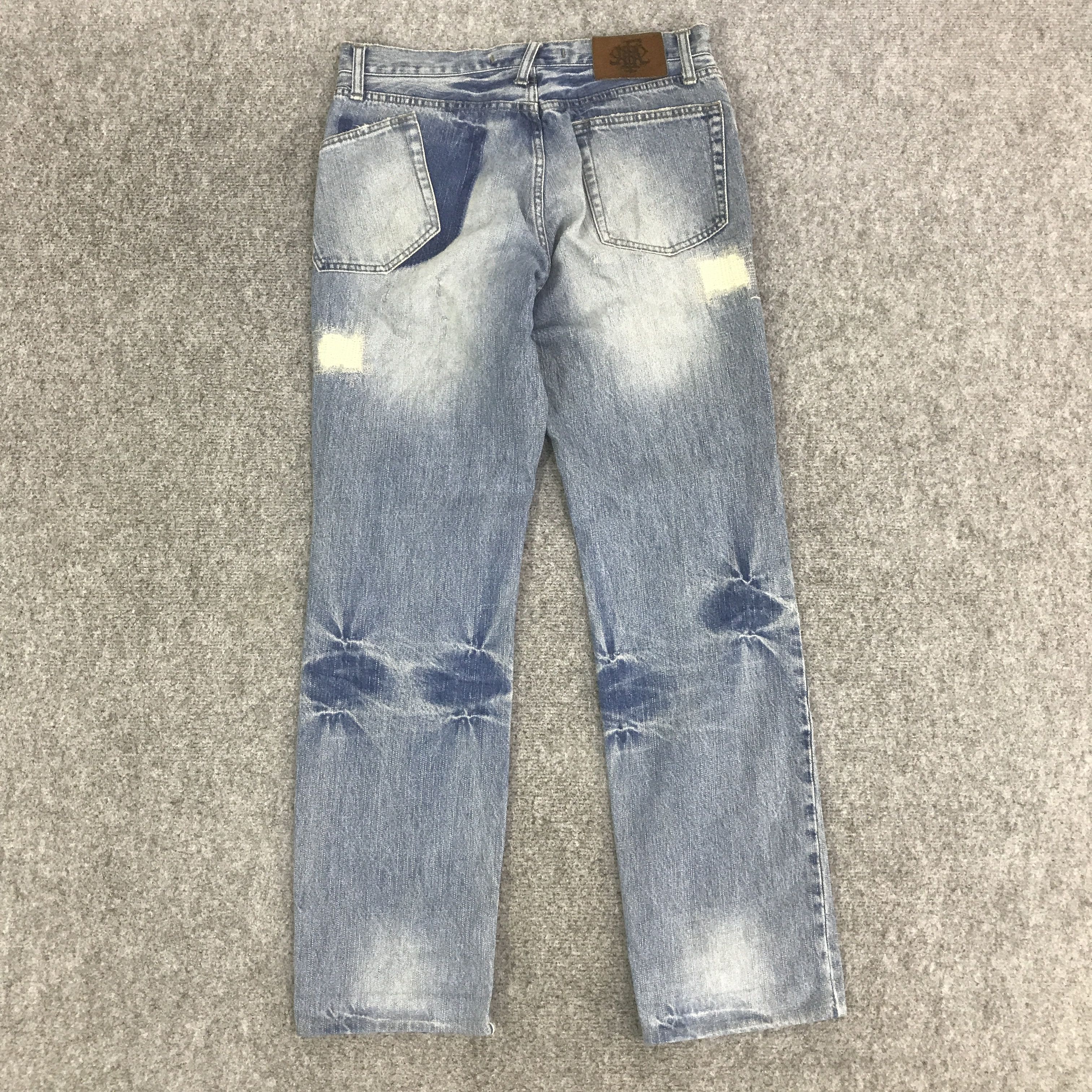PPFM PPFM JAPAN RIPPE DISTRESSED DENIM PANTS K130B17 Size US 32 / EU 48 - 4 Thumbnail