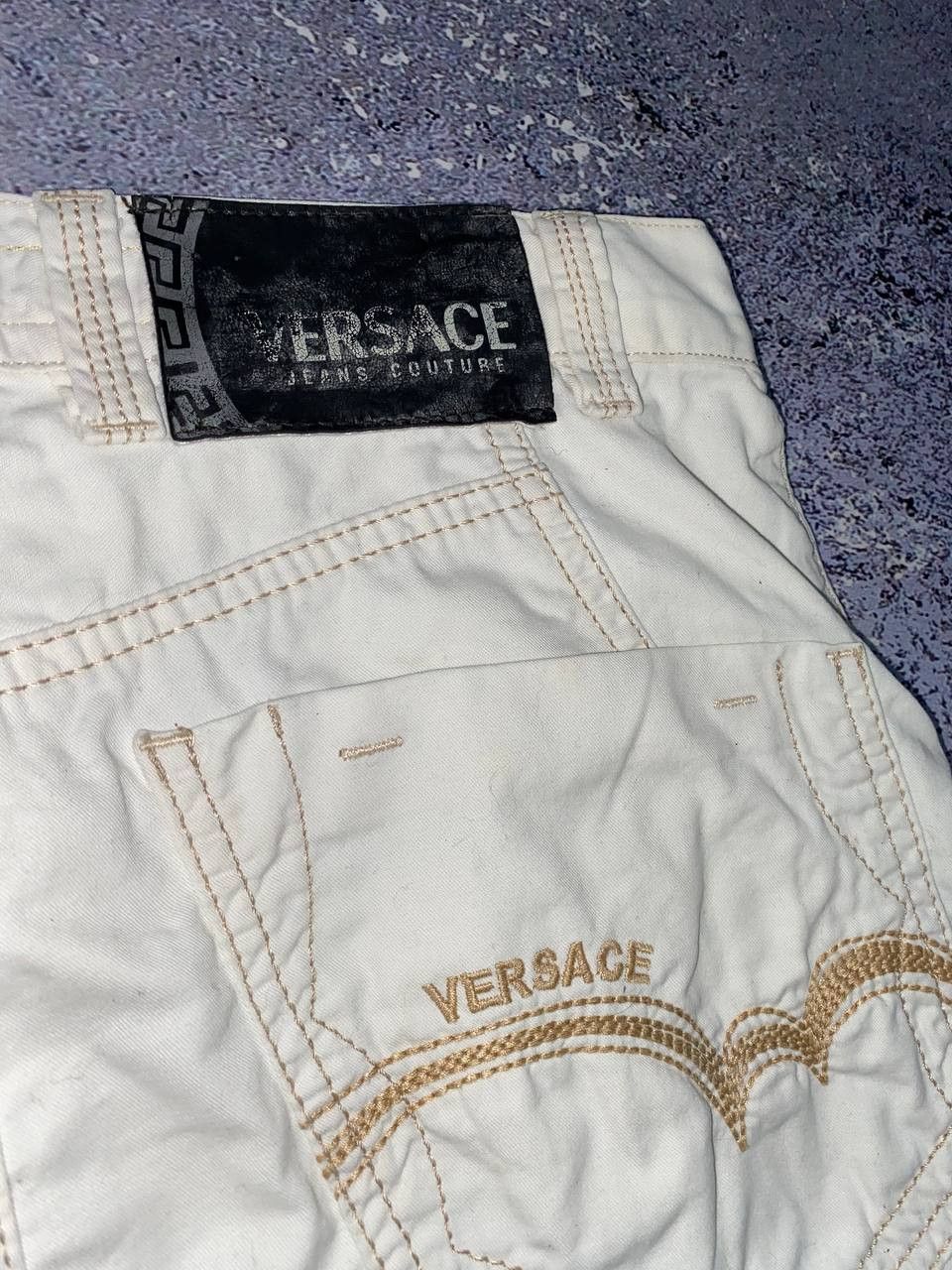 Versace × Versace Jeans Couture × Vintage Vintage Y2K Versace Jeans Couture White Pants Trousers Size US 29 - 6 Thumbnail