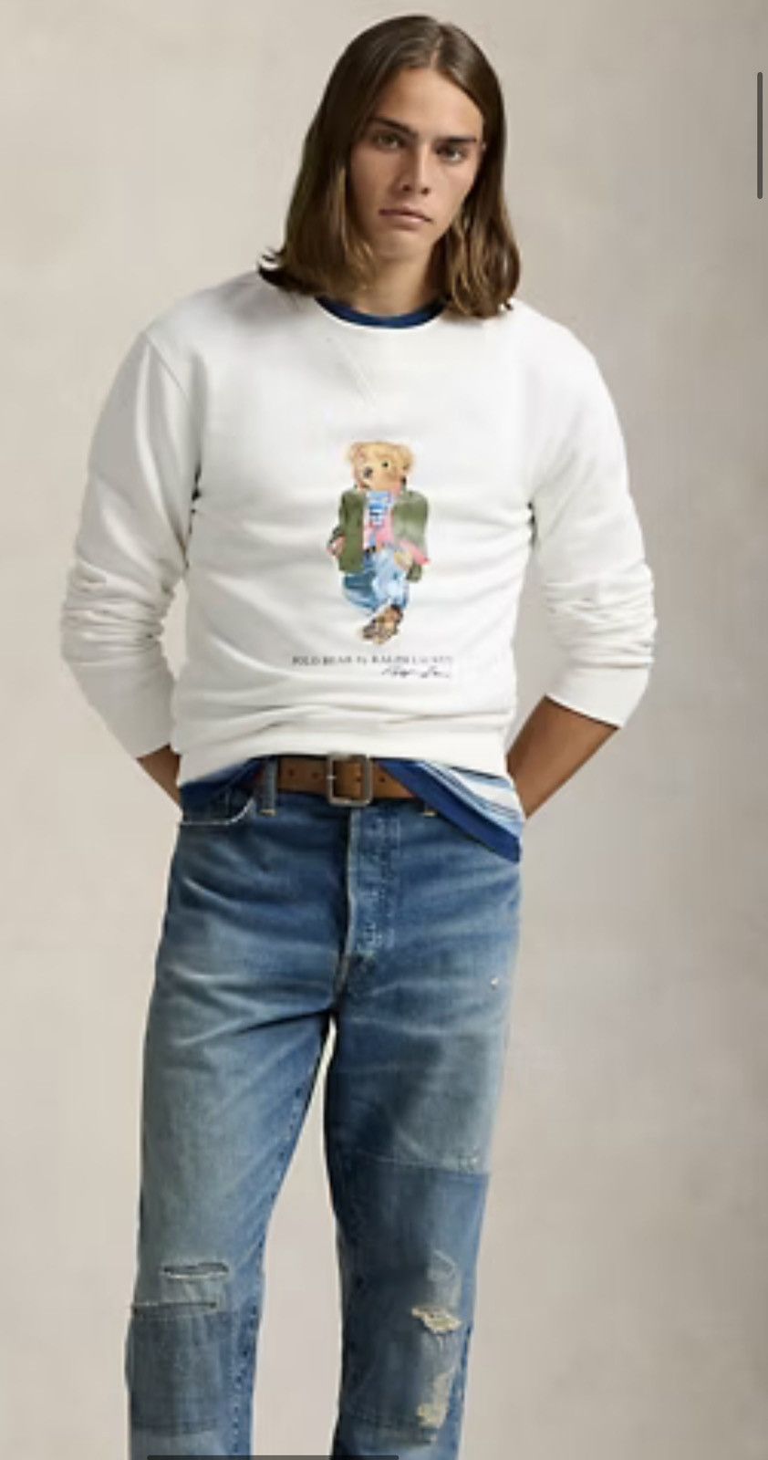 Polo Ralph Lauren Ralph Lauren Polo Bear White Sweatshirt Size US S / EU 44-46 / 1 - 1 Thumbnail