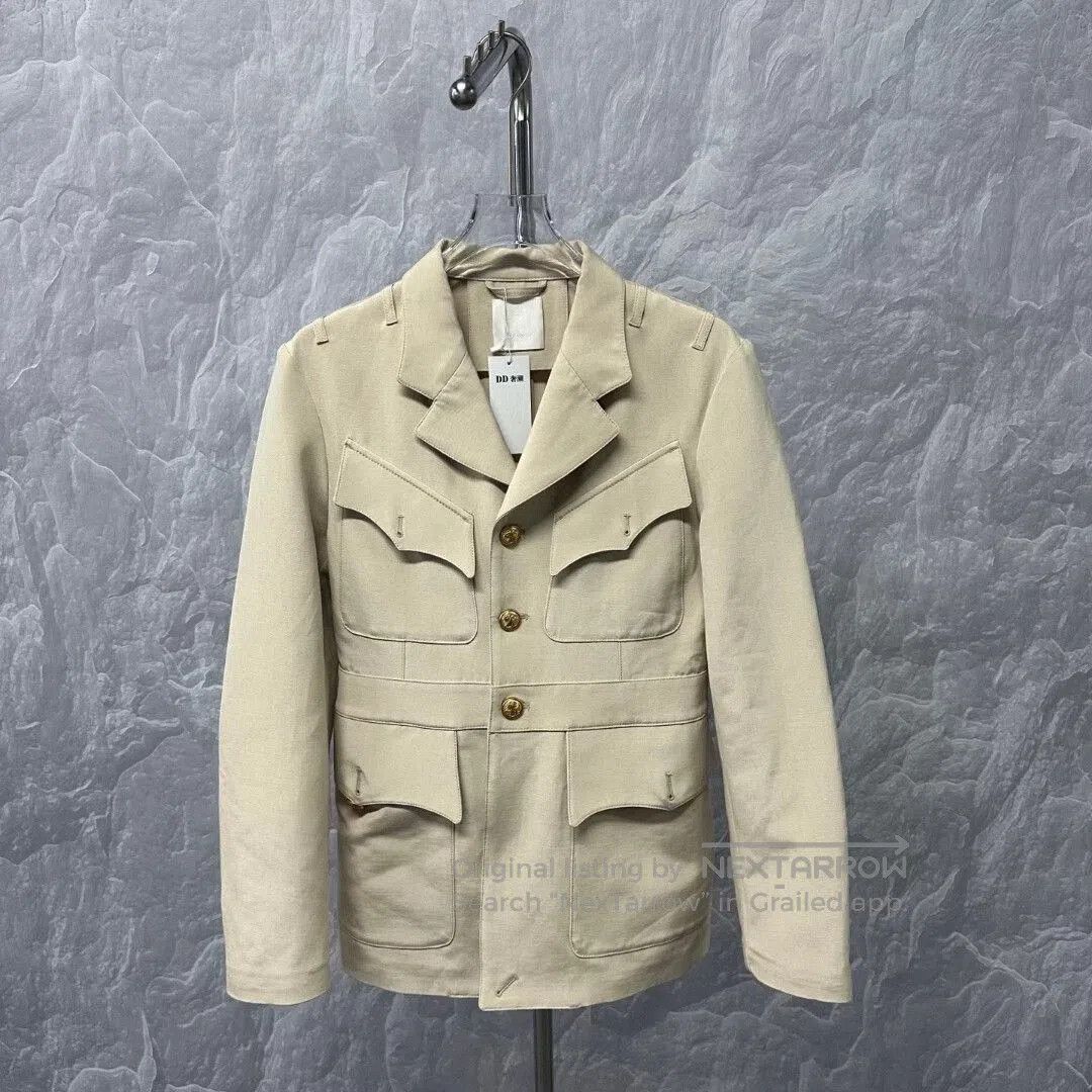 Givenchy givenchy button-up pocket jacket in beige. Size US L / EU 52-54 / 3 - 1 Thumbnail