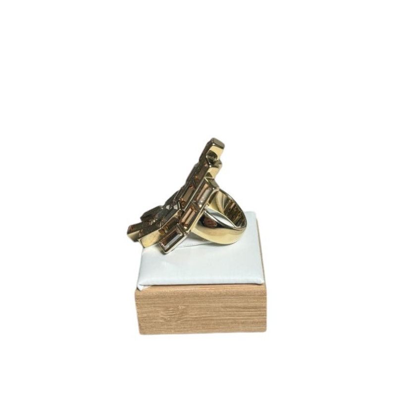 Swarovski Swarovski Atelier Fluid Azzurro Ring Golden Size 7/55 Size ONE SIZE - 3 Thumbnail