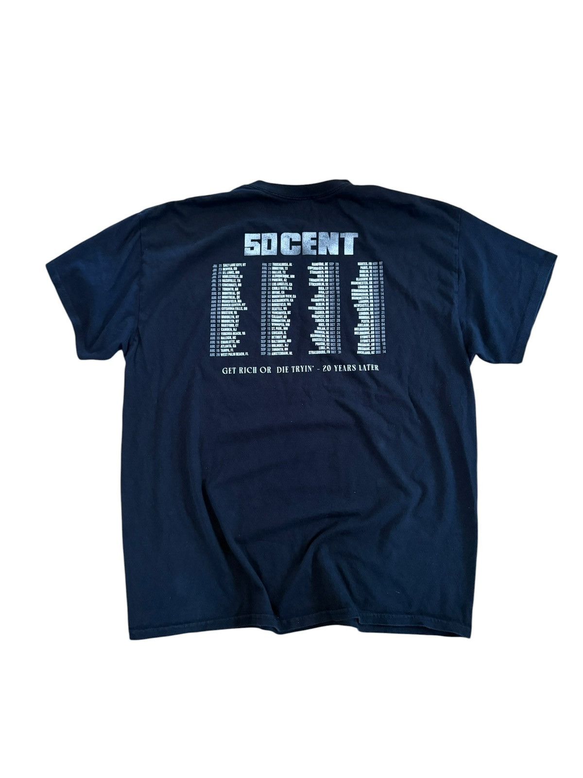 Vintage 50 Cent 20th anniversary tour t shirt size XL Size US XL / EU 56 / 4 - 4 Thumbnail