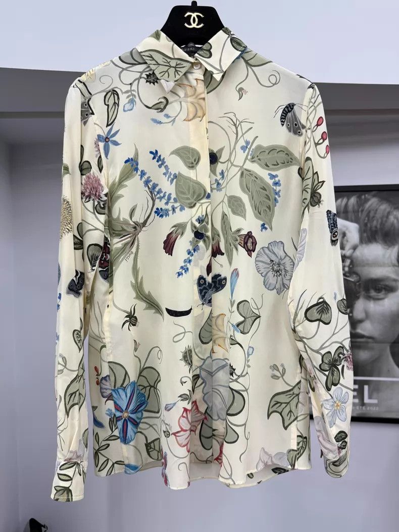 Gucci Gucci Silk printed shirt Size XS / US 0-2 / IT 36-38 - 1 Thumbnail