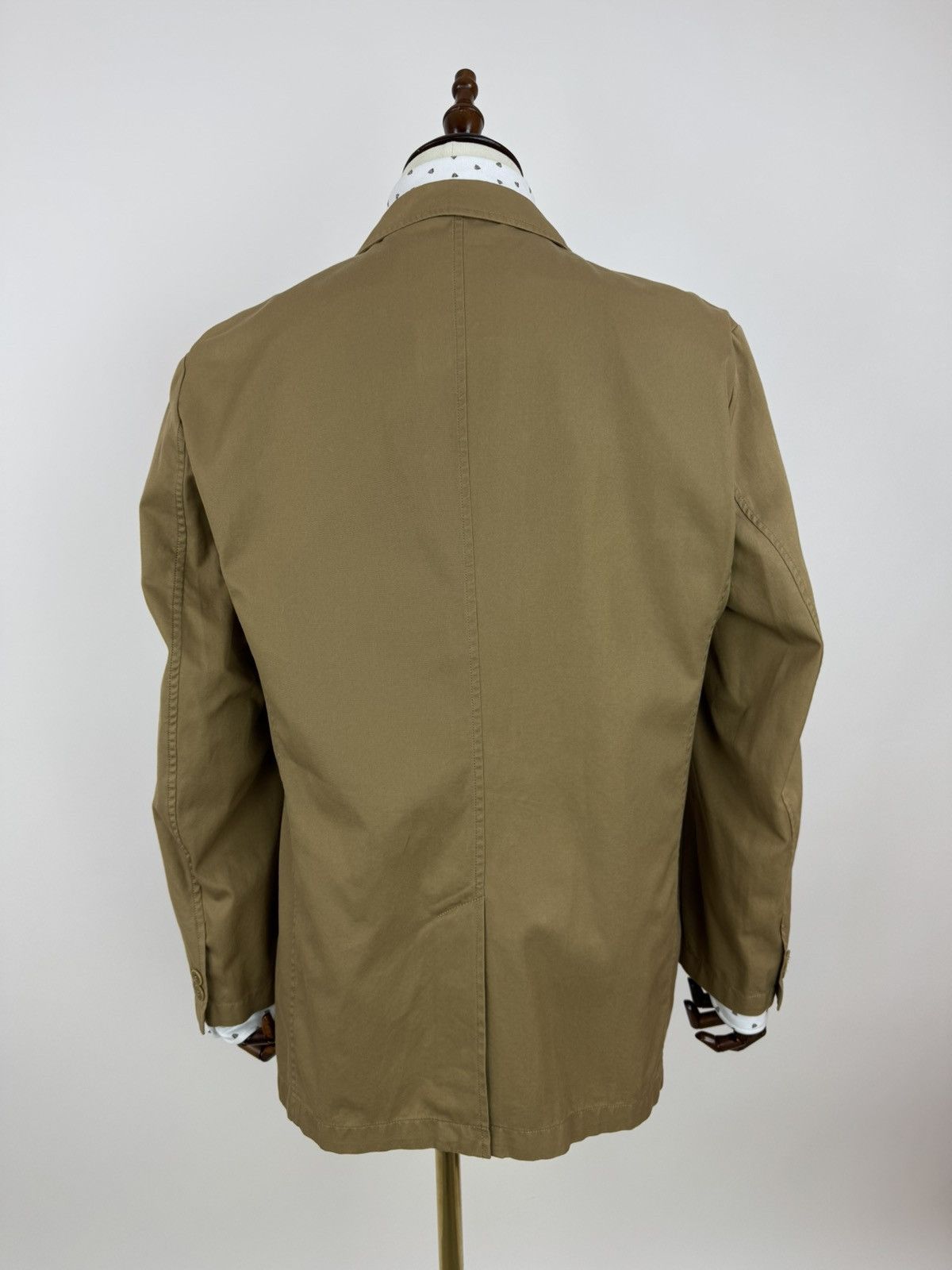 Other VASTO unlined Blazer cotton beige camel sports jacket sz 50 Size 42R - 5 Thumbnail