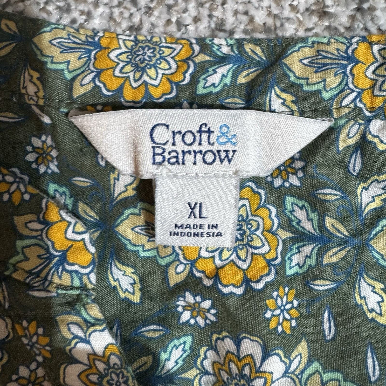 Croft & Barrow Boho Top Womens XL Lagenlook Cottagecore Floral Paisley Size XL / US 12-14 / IT 48-50 - 4 Thumbnail
