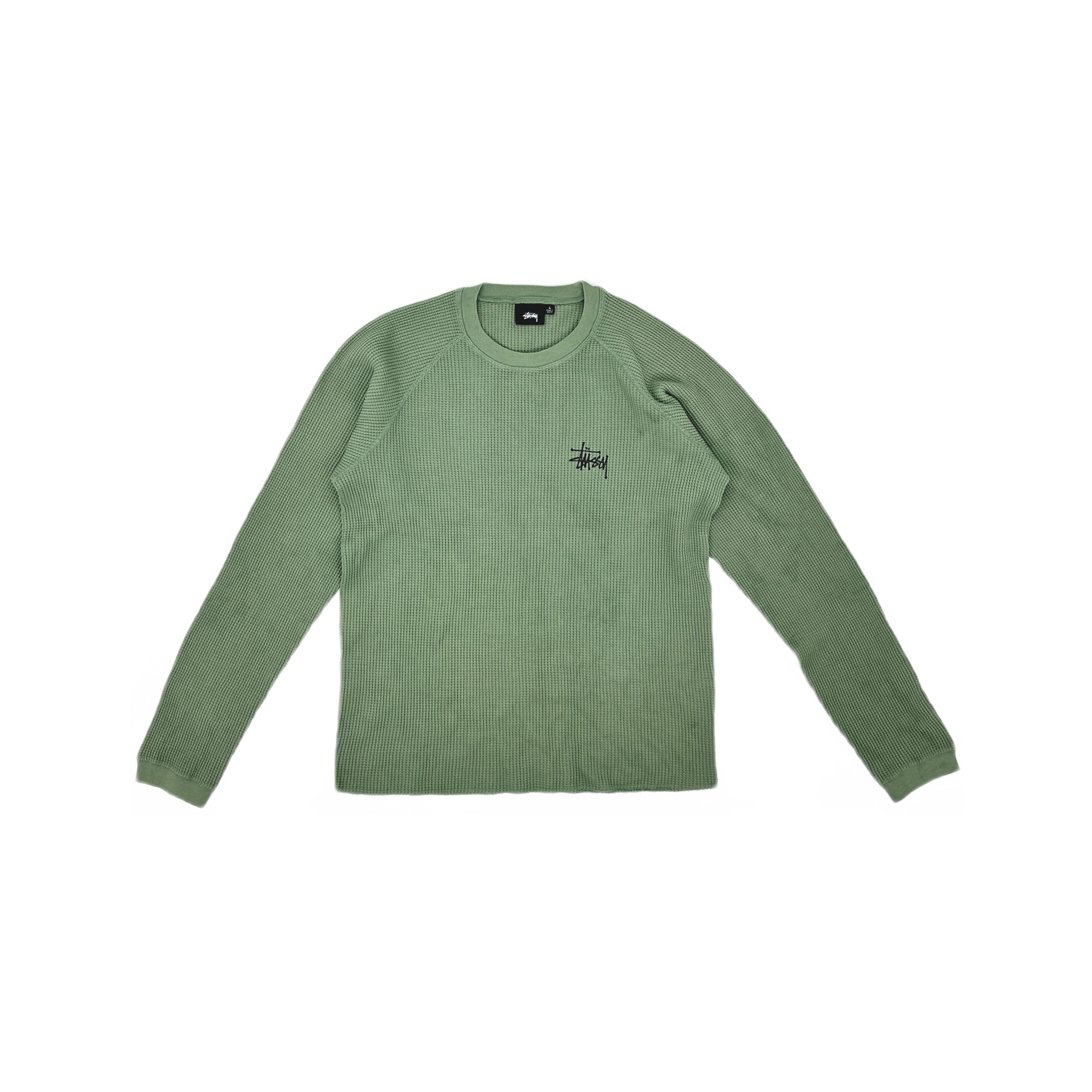 Stussy Stussy Waffle Logo Long Sleeve T-Shirt Size L Size US L / EU 52-54 / 3 - 1 Thumbnail