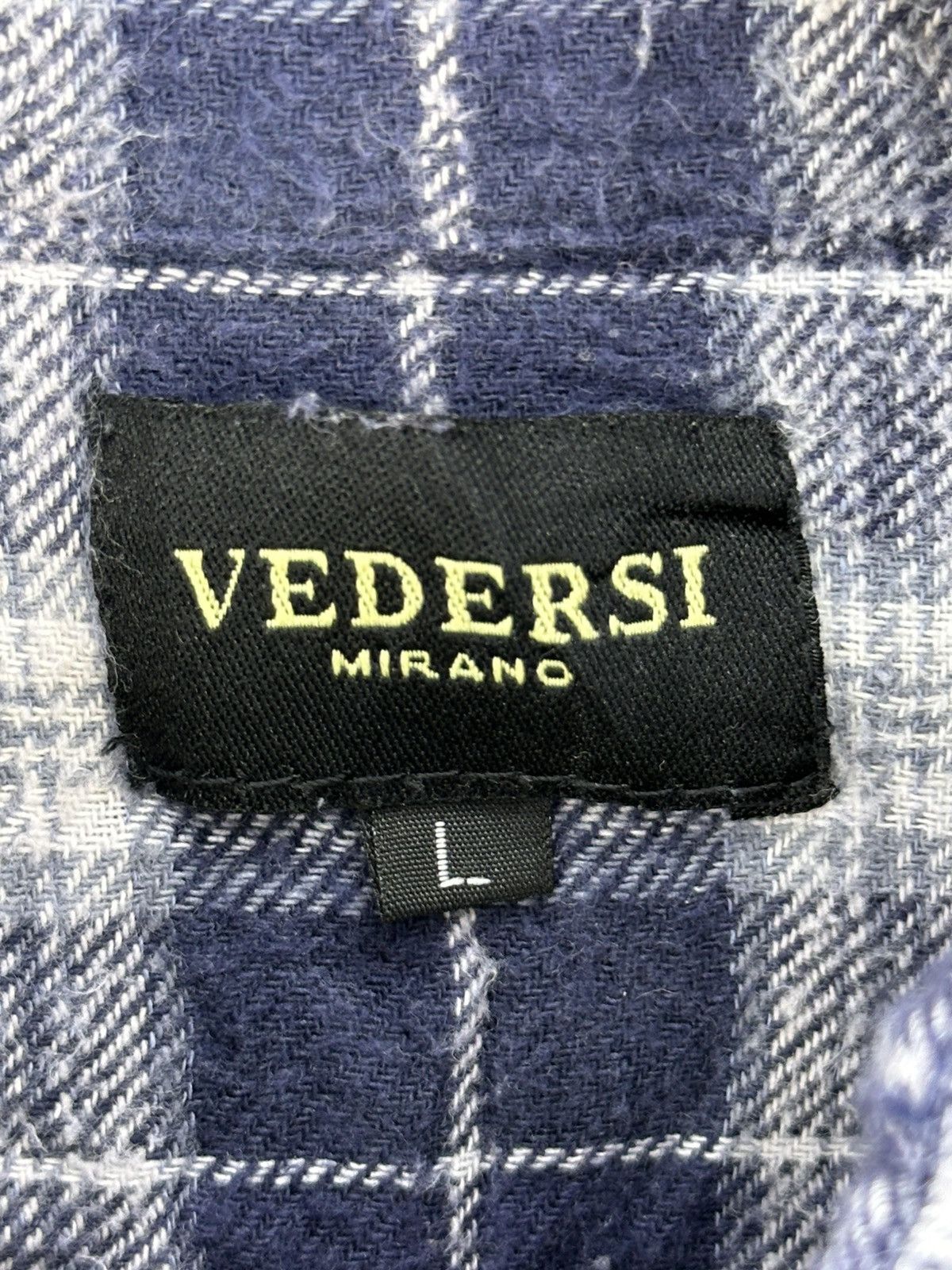 Flannel Vedersi Mirano Plaid Check Flannel Shirt Button Up Size US M / EU 48-50 / 2 - 11 Thumbnail