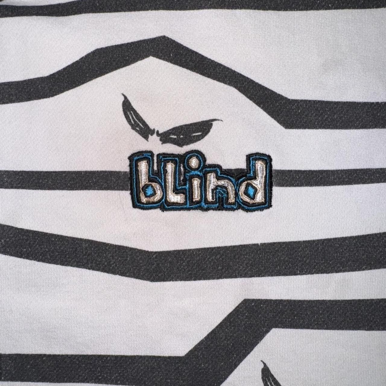 Blind Skateboards Y2K Blind Skateboards Reaper Bats Striped Emo Zip Up Hoodie Size US L / EU 52-54 / 3 - 6 Thumbnail