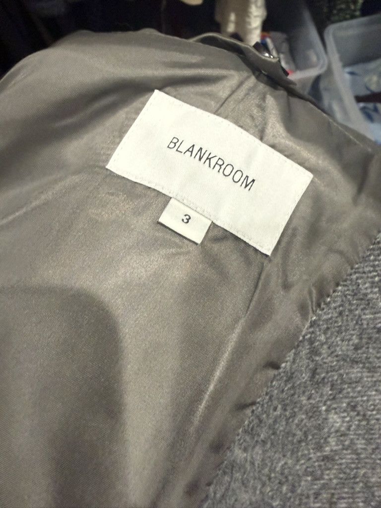 Other Blankroom Korean Wool / Cashmere Melange Gray Blouson Jacket Size US L / EU 52-54 / 3 - 4 Thumbnail