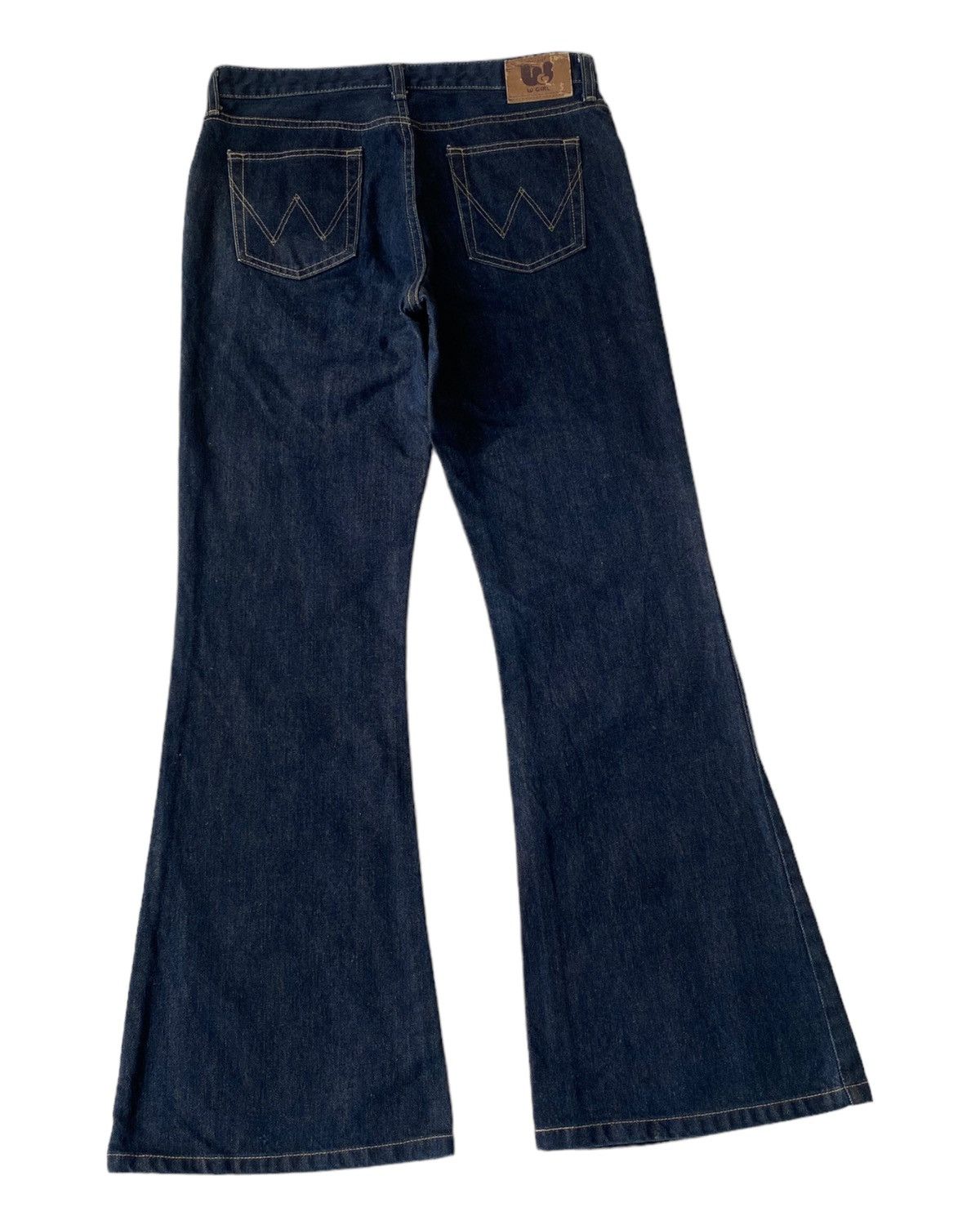 If Six Was Nine × Undercover FLARED🔥WRANGLER BELL BOTTOM W-GIRL FLARE DENIM JEANS Size US 30 / EU 46 - 6 Thumbnail