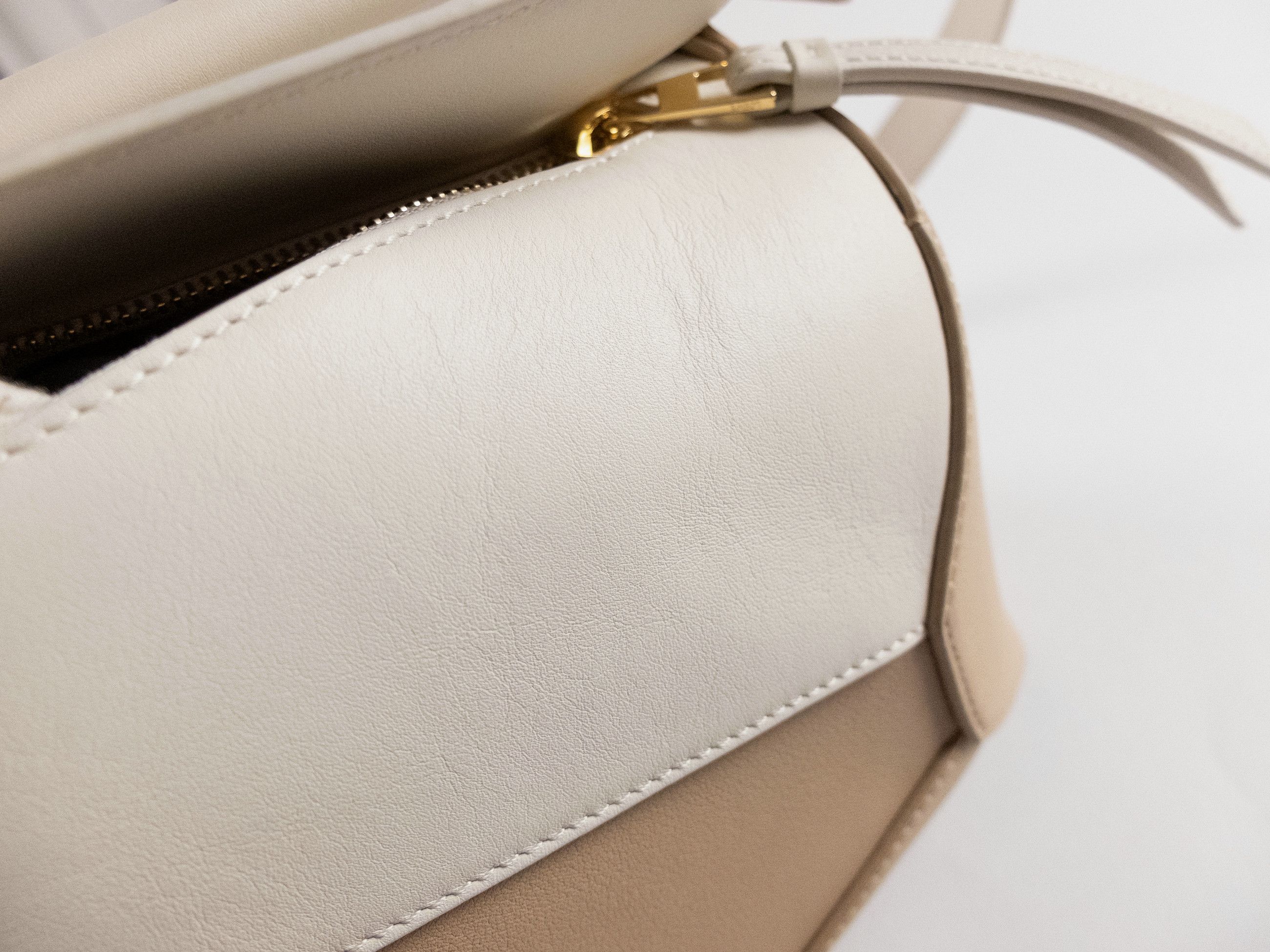 Loewe LOEWE Puzzle Edge bicolor beige & white leather bag Size ONE SIZE - 16 Thumbnail