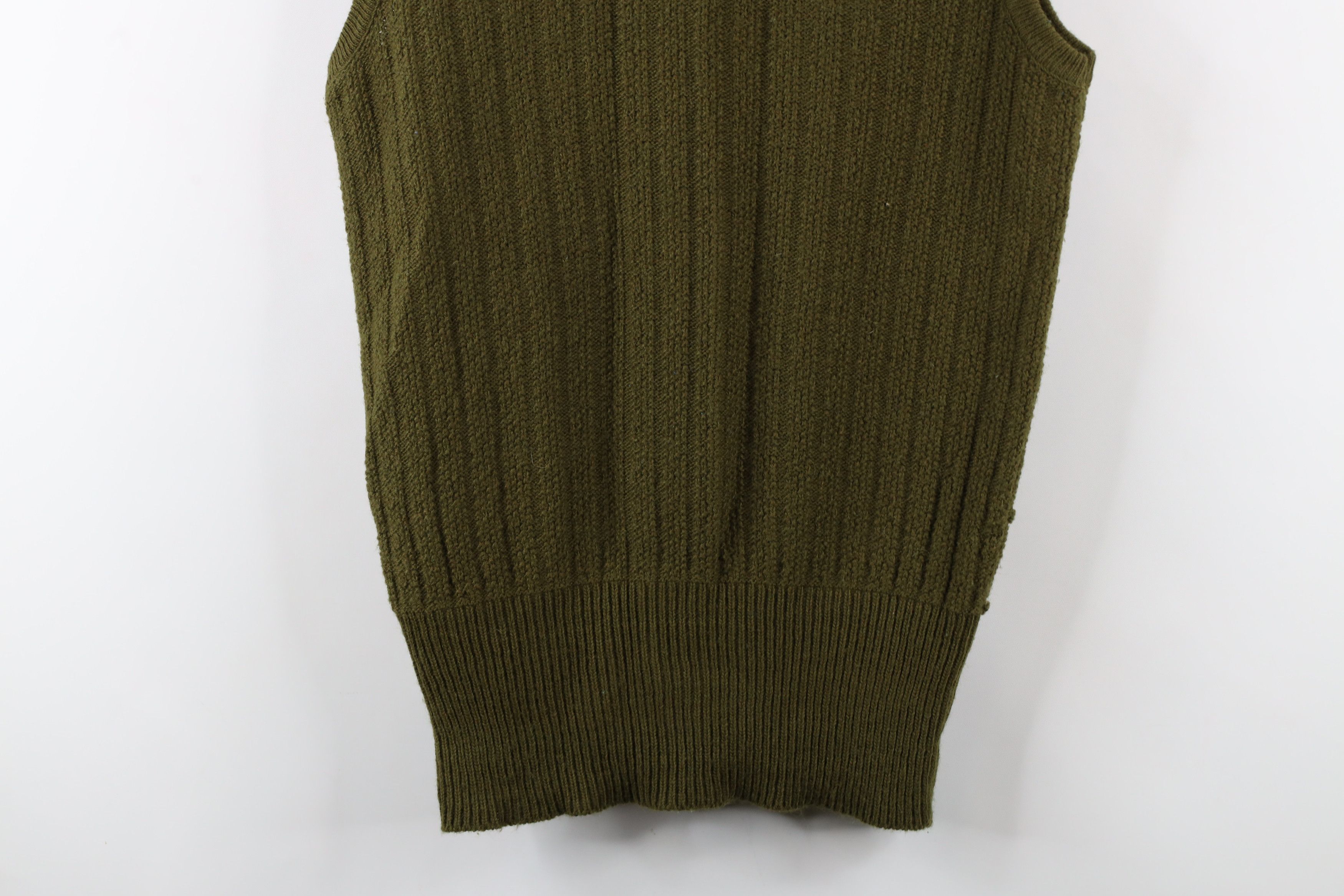 Vintage Vintage 60s 70s Streetwear Textured Ribbed Knit Sweater Vest Size L / US 10 / IT 46 - 7 Thumbnail
