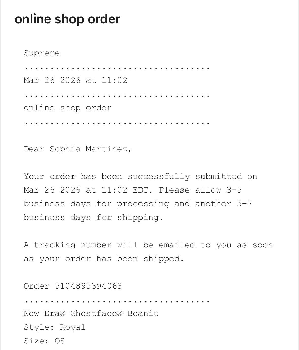 New Era × Supreme New Era Ghost face Beanie Size ONE SIZE - 2 Thumbnail