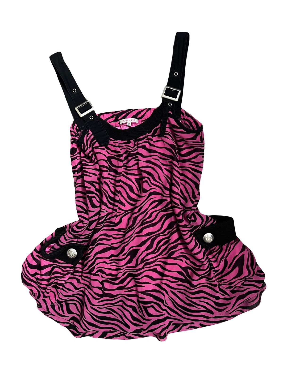 Japanese Brand Colza Pink zebra pumpkin punk dress 🦓💗 Size ONE SIZE - 11 Thumbnail
