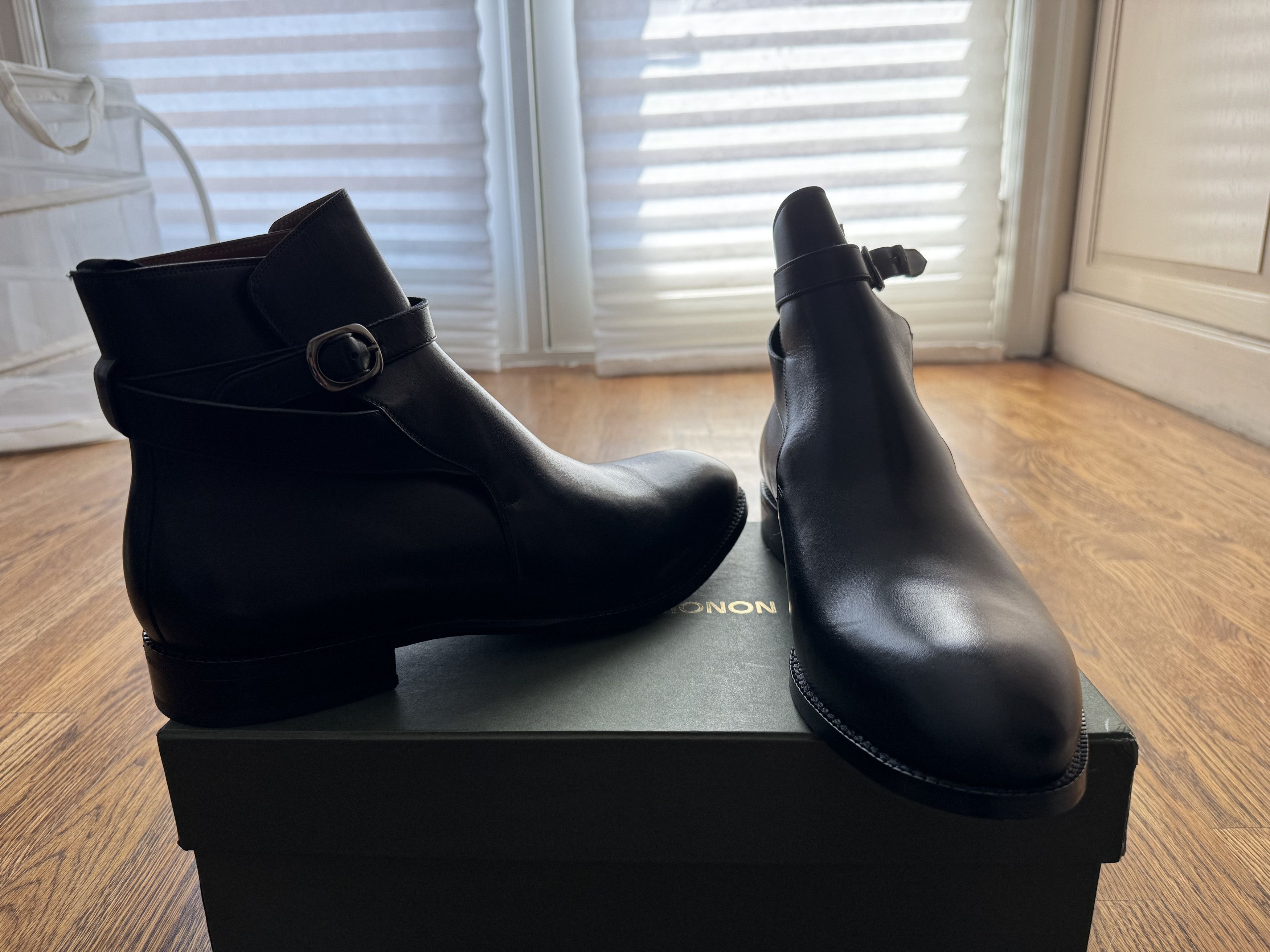 Beckett Simonon Douglas Jodhpur Black Leather Boots Size US 11 / EU 44 - 10 Thumbnail