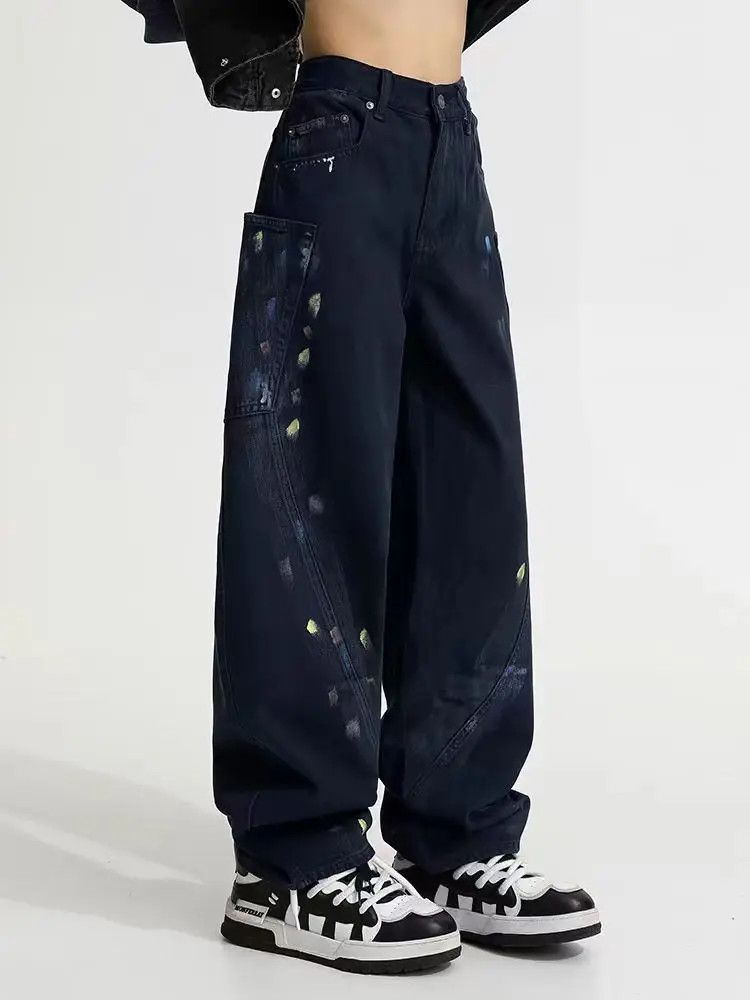 Designer × Japanese Brand Vintage Loose Streetwear Hip Hop Casual Pants Size US 33 - 1 Thumbnail