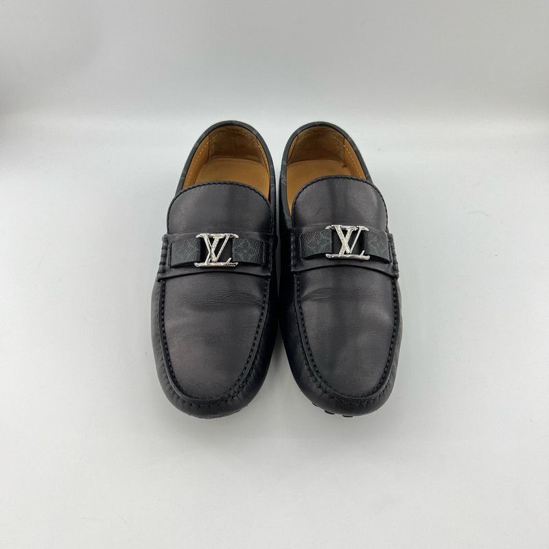 Louis Vuitton Louis Vuitton Black Leather Casual Slip-On Shoes - Size US 7 / EU 40 - 2 Thumbnail
