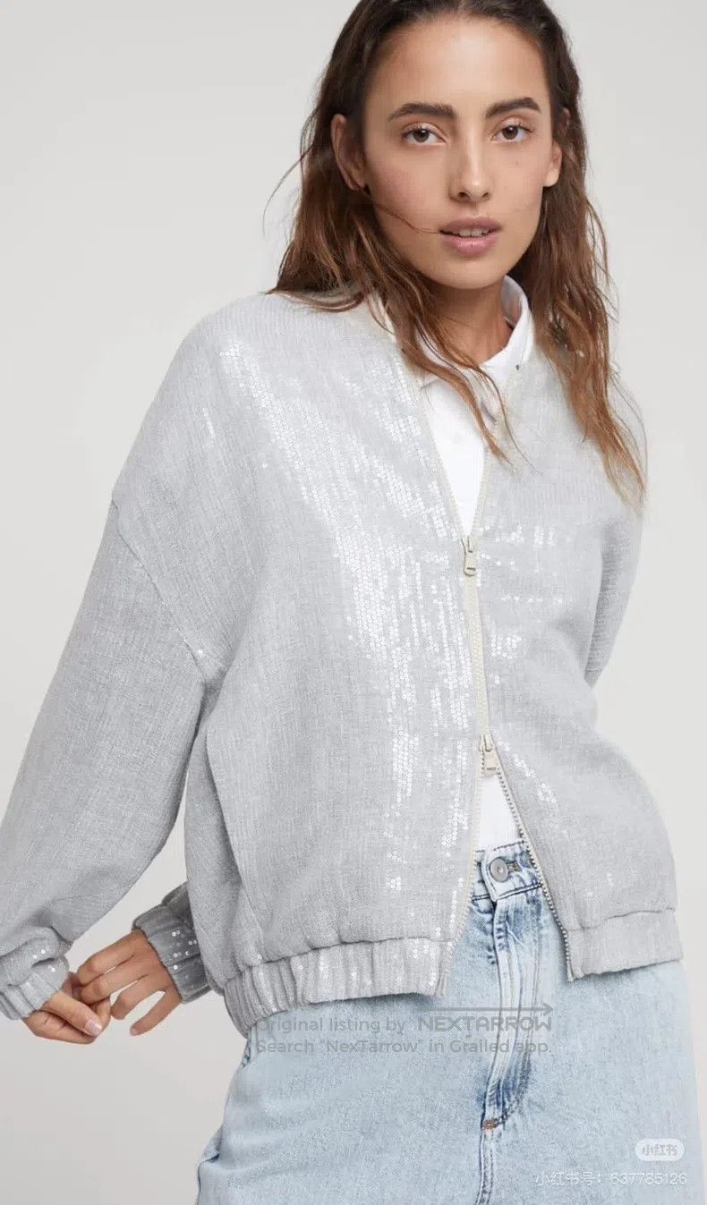 Brunello Cucinelli Brunello Cucinelli Linen Glitter Jacket Size XS / US 0-2 / IT 36-38 - 8 Thumbnail