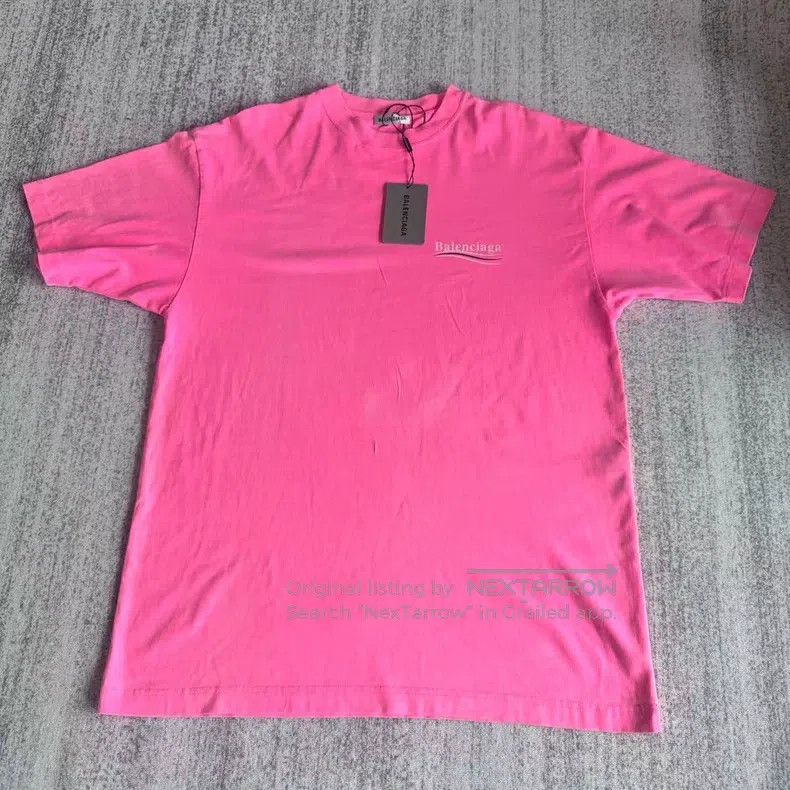 Balenciaga Balenciaga Pink Wave Cola Short Sleeve Size US XS / EU 42 / 0 - 1 Thumbnail