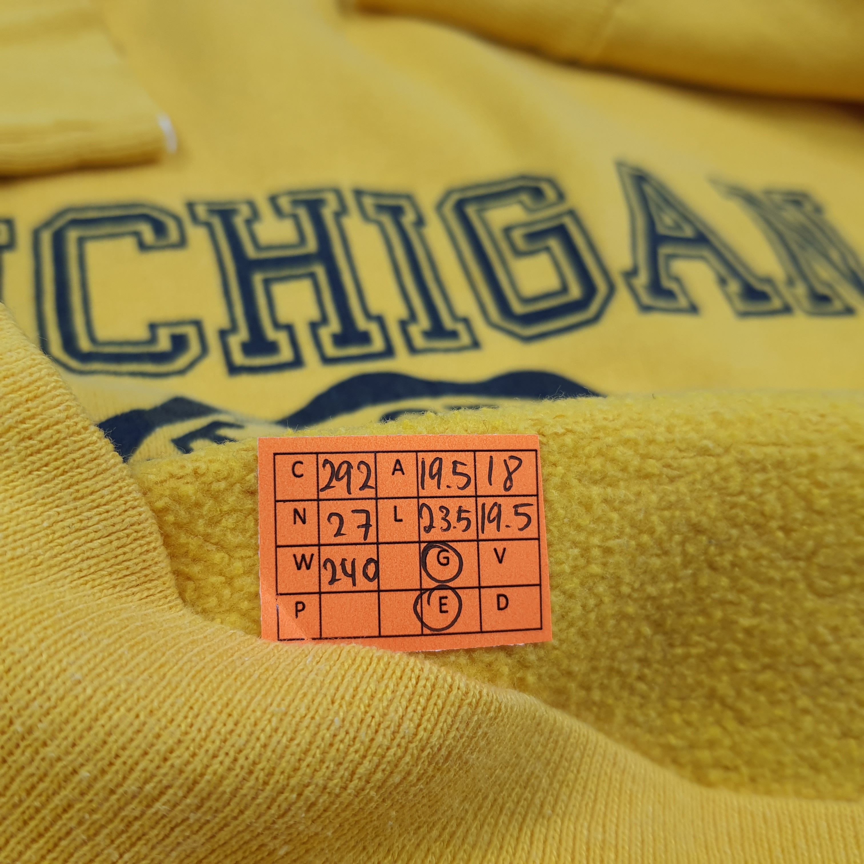 Vintage Vintage 80s University of Michigan Maize Crewneck C292N27 Size US S / EU 44-46 / 1 - 6 Thumbnail