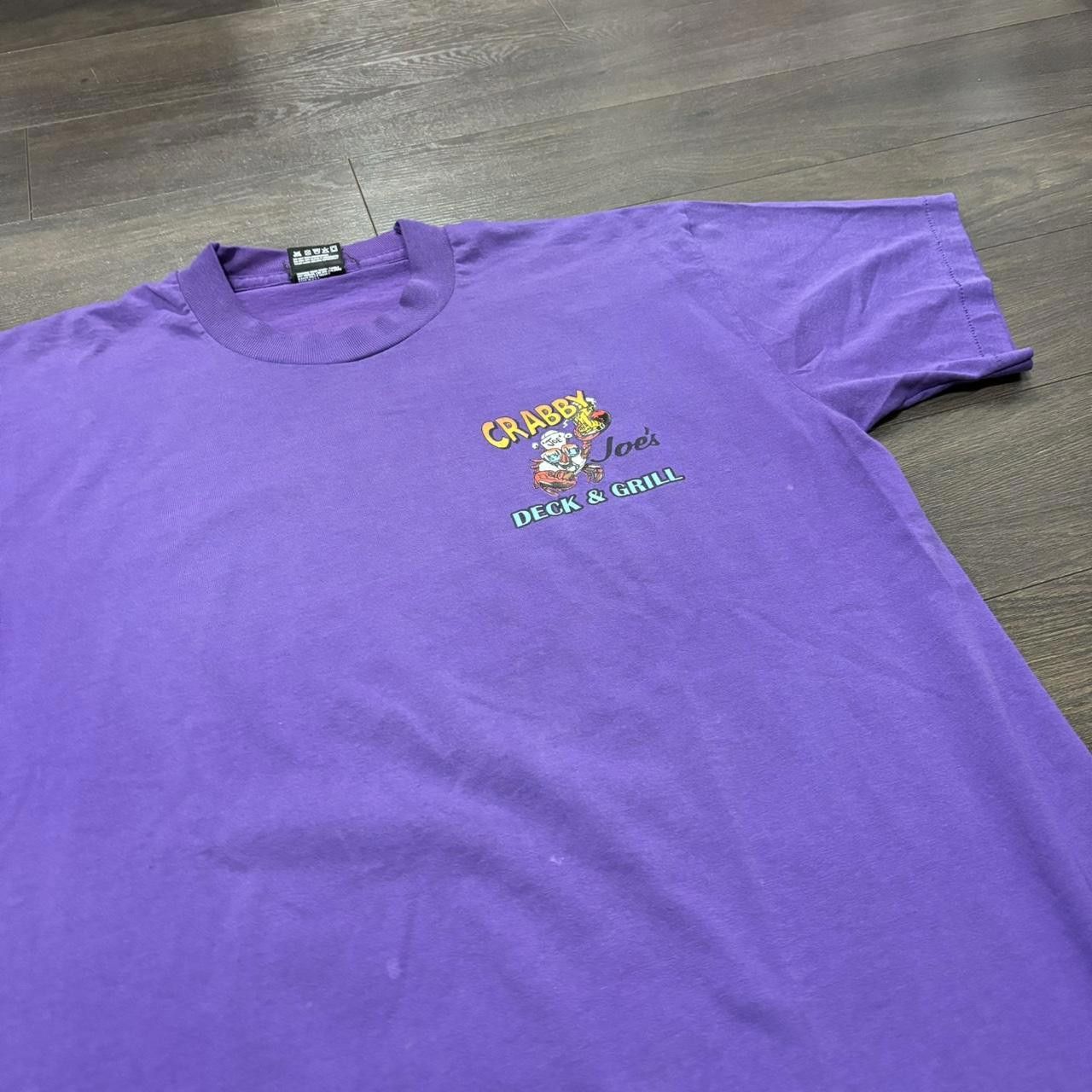 Fruit Of The Loom Vintage crabby joes deck and grill t shirt 90s L Size US L / EU 52-54 / 3 - 3 Thumbnail