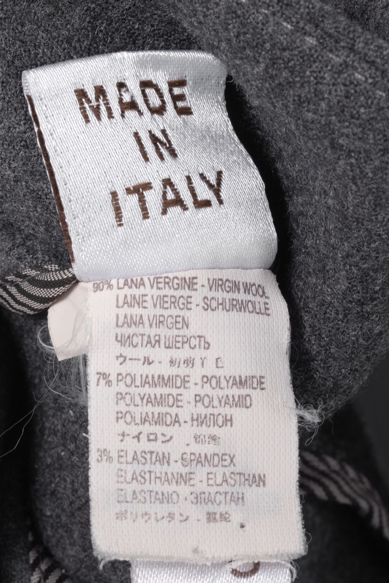 Brunello Cucinelli Brunello Cucinelli Grey Wool-Flannel Skinny Pants Size 27" / US 4 / IT 40 - 10 Thumbnail