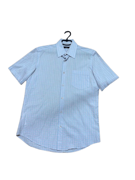Hugo Boss Vintage Hugo Boss Checkered Shirt Button Up Shirt Size US L / EU 52-54 / 3 - 1 Thumbnail