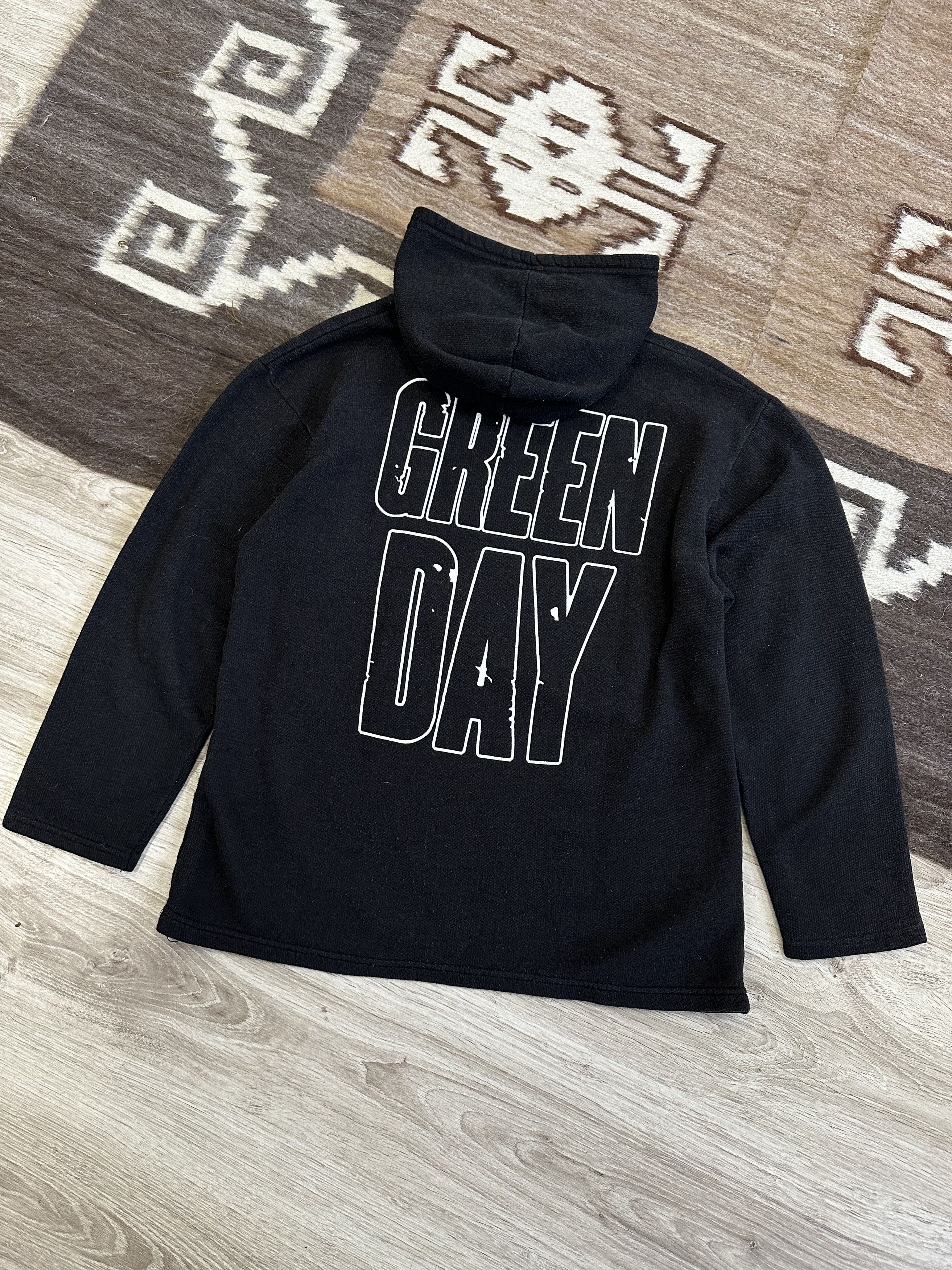 Other Green Day Vintage Full Printed Rock Band Hoodie 6368AC Size US M / EU 48-50 / 2 - 2 Thumbnail