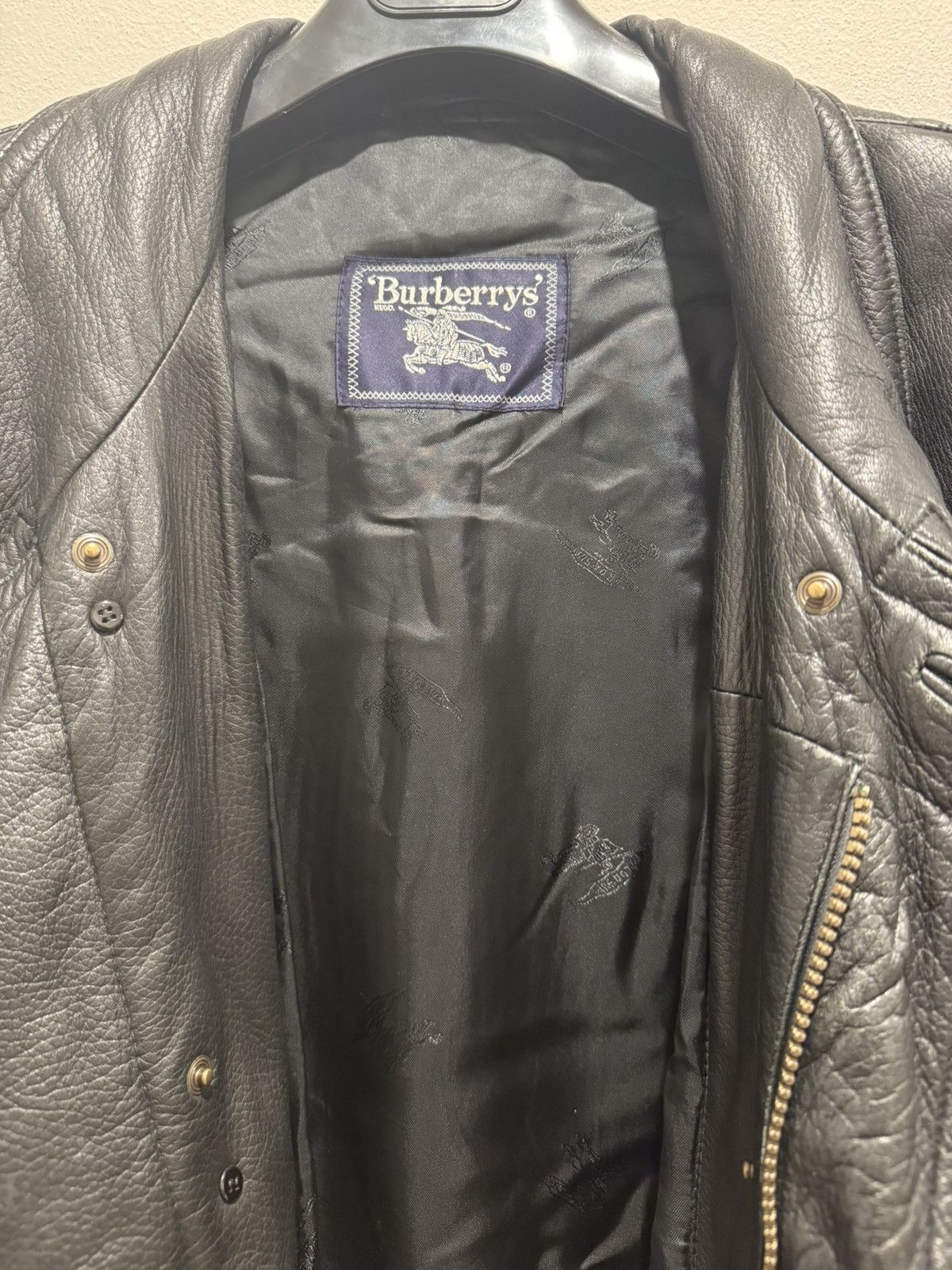 Burberry × Vintage Vintage Burberry Leather Coat 52 (L) Size US L / EU 52-54 / 3 - 8 Thumbnail